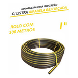 Mangueira 1 X 3mm Polietileno Rolo - 200 Metros Cor Preto