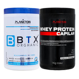 Kit Btx Orghanic Plancton + Mascara Reconstrução Whey 1kg