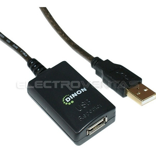 Cable De Extension Activo Usb 2.0 A-a 5m Macho/hembra Ev9302