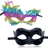 Juego Mascaras Mascaras Para Parejas Veneciana Apta Para Muj