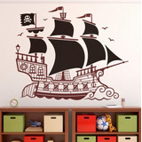 Vinil Decorativo Barco Pirata Pirates