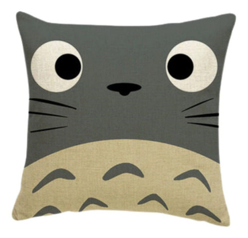 Cojín Almohada Decoración Hogar Animé Mi Vecino Totoro Gris