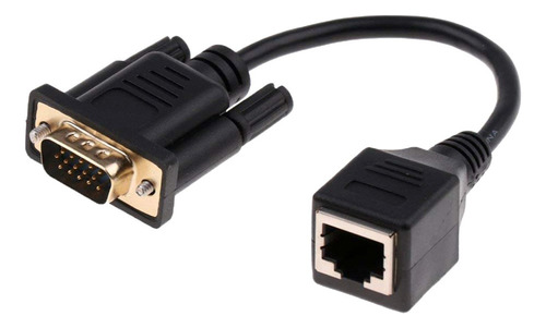 Perfect Adaptador Ethernet Vga 15pin Extensor Macho A Rj45