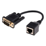 Perfect Adaptador Ethernet Vga 15pin Extensor Macho A Rj45