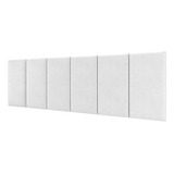 Cabeceira Dubai Dobrável Box King Size 1,95cm Corino Branco