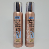 Two Bottles Of Sally Hansen Airbrush Legs Tan Glow 75ml