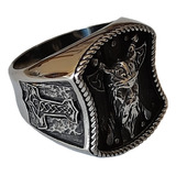 Anillo Odin Mjolnir Guerrero Vikingo Acero Inoxidable 316l