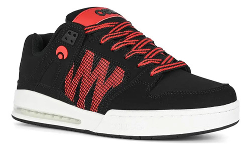 Tenis Osiris Pixel | Black White Red