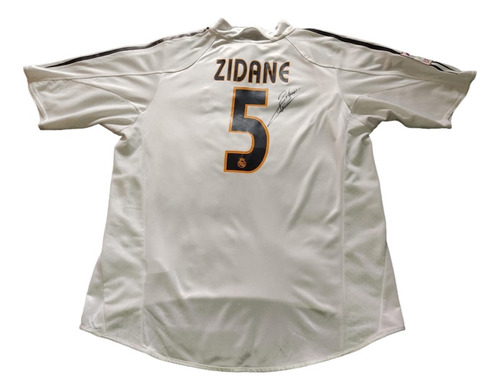 Jersey Real Madrid 2004 Firmada Zinedine Zidane Francia