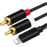 Adaptador Auxiliar De Audio Rca Cable Para iPhone, 9,8 Pies