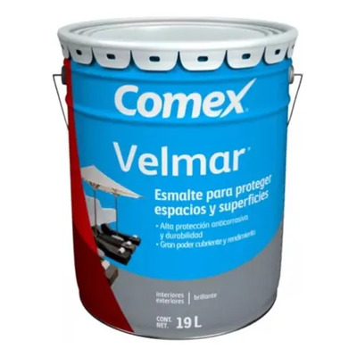 Cubeta Velmar Comex 19lts Alta Resistencia A Intemperie 19lt Color Blanco | Meses sin interés