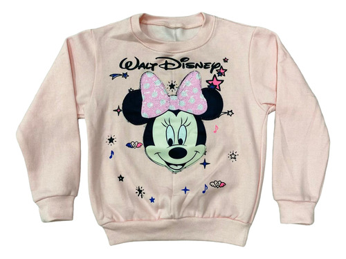 Blusa Moletom Infantil Led Minnie Menina Inverno Fantasia