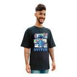 Camiseta Masculina Unissex Desenho Lilo & Stitch