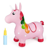 Tolva Unicornio Rosa Tolva Caballo Juguete Inflable Para Niñ