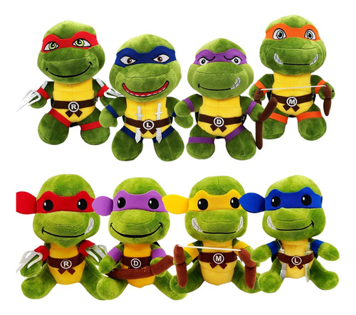 Tortuga Ninja Peluche Hermosos X 4 