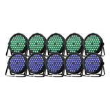 16 Canhao Refletor Led Par 64 Rgb 54 Leds 3w Dmx Dj Triled