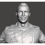 Cristiano Ronaldo - Stl Para Impressão 3d - Corte Invisível