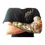 Kit 06 Pares Manguito Tatuagem Fake Tattoo Sleeve Atacado