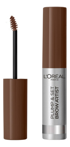 Máscara De Cejas L'oréal Paris Plump & Set Brow Artist Tono Brunette