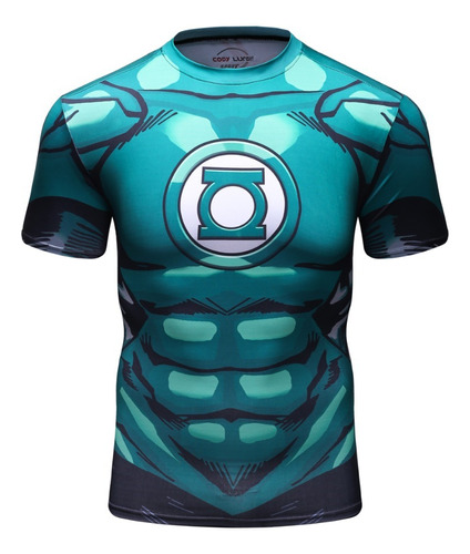 Playera Compresión Gym Green Lantern Manga Corta