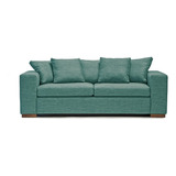 Sofa Medular 2,00 Mt Palermo Color Turquesa Diseño De La Tela Tucuman