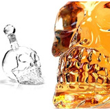 Licorera Botella Decantador De Calavera Cráneo Cristal 350ml