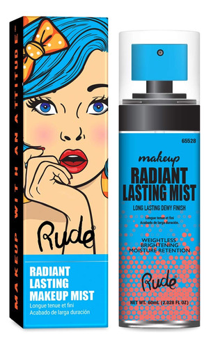 Primer Spray Azul De Rude Cosmetics