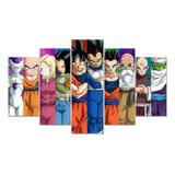 Cuadro - Poster - 5 Piezas 135 X 80 Cm - Dragon Ball