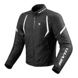 Campera Moto Revit Jupiter 2 Negro Blanco Cordura Bamp Group