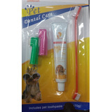 Kit Cepillo De Dientes Y Crema Dental Mascotas Perro Y Gato