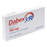 Dabex Xr 750 Mg 30 Tabletas