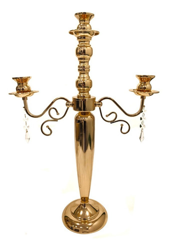 Candelabro Para Velas Color Oro #60502 53 Cm  Sheshu