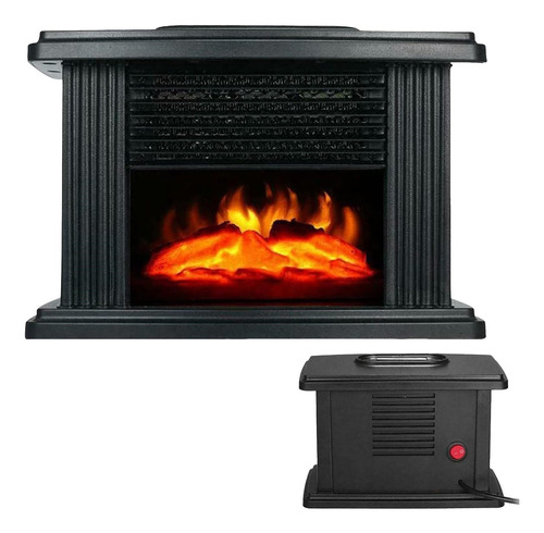 Mini Calefactor Chimenea Portatil Con Simulador De Flamas