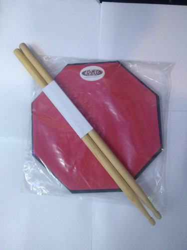 Combo Pad De Practica Bateria 22cm + Palillos Stagg 5a/5b