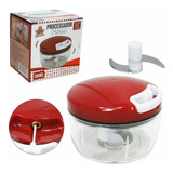 Mini Processador Manual De Alimentos Speed Chopper 4 Cores Cor Vermelho