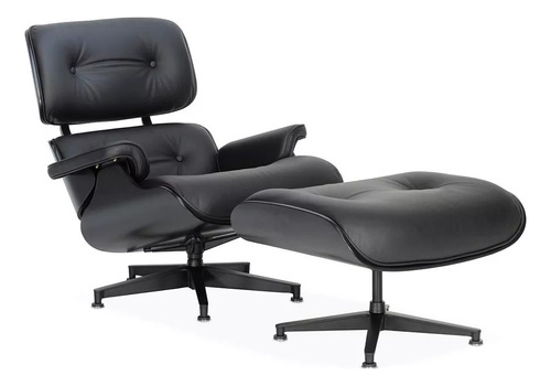 Sillón Poltrona Eames Herman Miller 671 Black Lounge Chair 