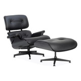 Sillón Poltrona Eames Herman Miller 671 Black Lounge Chair 