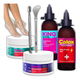 Kit Calox Kinq Gel Amaciante Emoliente Cora Spa Pés Mãos