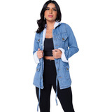 Jaqueta Feminina Parka Forrada Blusa De Frio Feminino Casaco