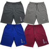 Kit 4 Bermudas Shorts Moletom Masculino Tecido Super Macio