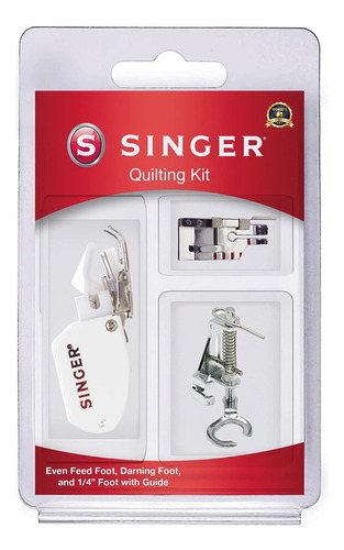 Kit De 3 Prensa Telas Singer Quilting P/ Máquina De Coser 