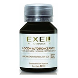 Loción Autobronceante 6% Sin Color Bronceado Exel 50ml X4