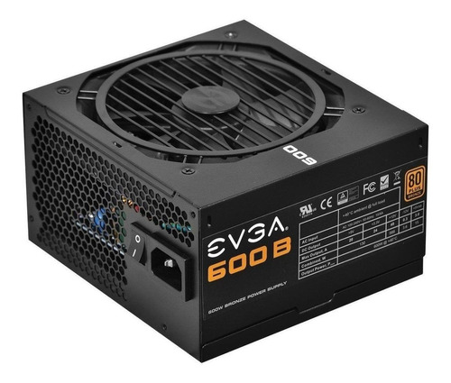 Fuente De Poder Para Pc Evga 600 B1 600w  Black 100v/240v