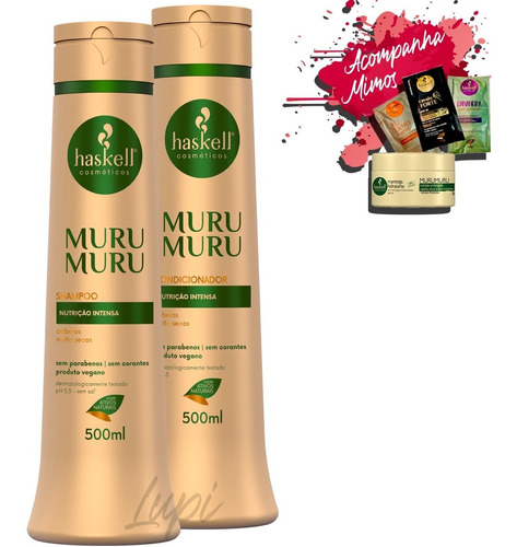 Kit Haskell Murumuru Shampoo E Condicionador 500ml