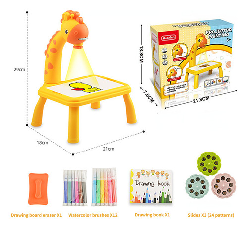 Projetor De Desenho De Girafa, Conjunto De Mesa De Arte Infa