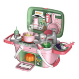 Set Cocina Infantil 2 En 1 Con Efectos, Portátil