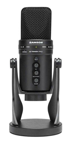 Microfone Condensador Interface Audio Usb Samson G-track Pro