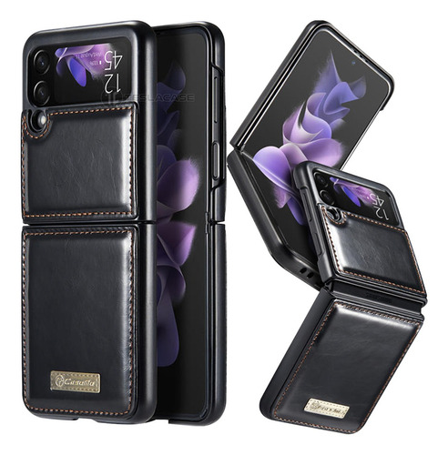 Funda Estuche Para Samsung Z Flip4 Cuero Original Caseme