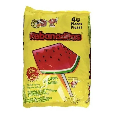 Paleta De Caramelo Macizo Vero Sandía 640g 40 u | MercadoLibre