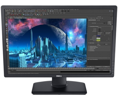 Monitor Led Ultrasharp Ips 24  Widescreen Dell U2412m Preto